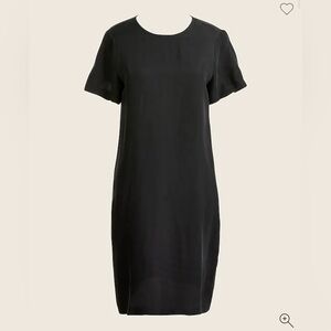 J Crew Cupro T-shirt dress black